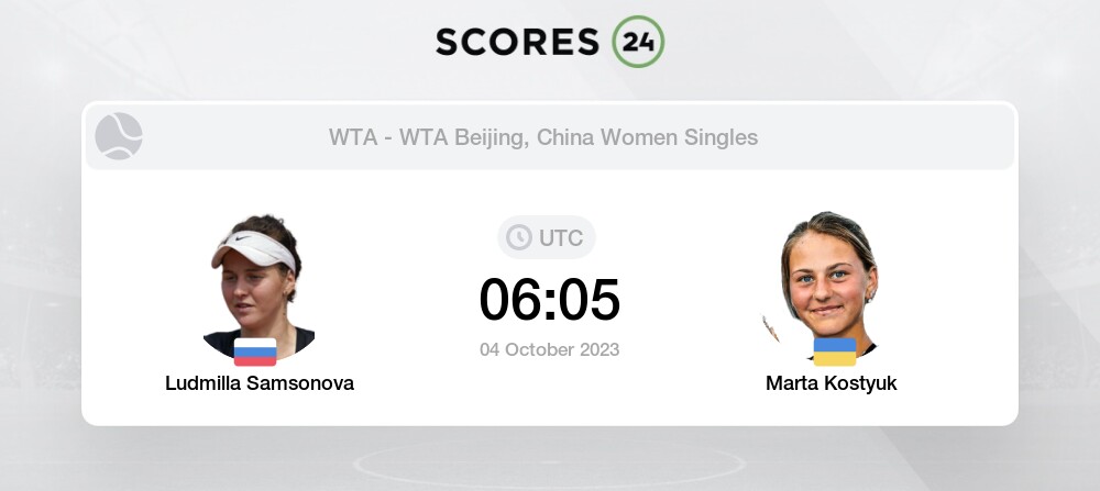 Samsonova Vs Kostyuk Prediction And Picks On 4 October 2023 Tennis