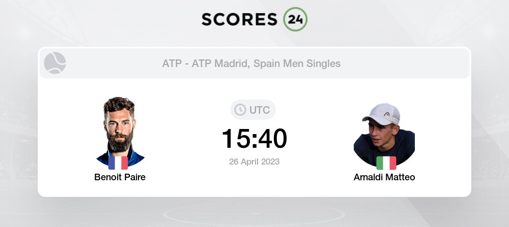 Benoit Paire Vs Matteo Arnaldi Prediction And Picks On Today April