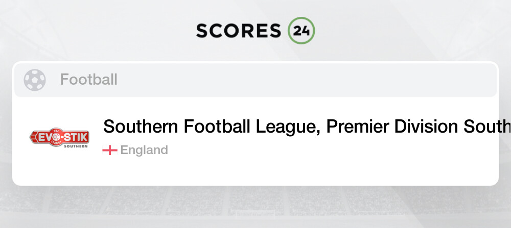 Southern Football League, Premier Division South Fixtures & Live