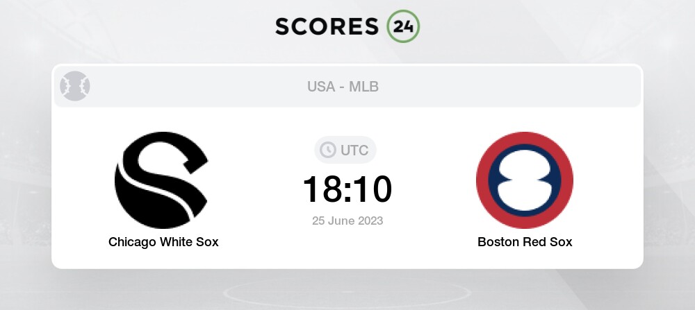 MLB Gameday: Red Sox 3, White Sox 1 Final Score (06/23/2023)