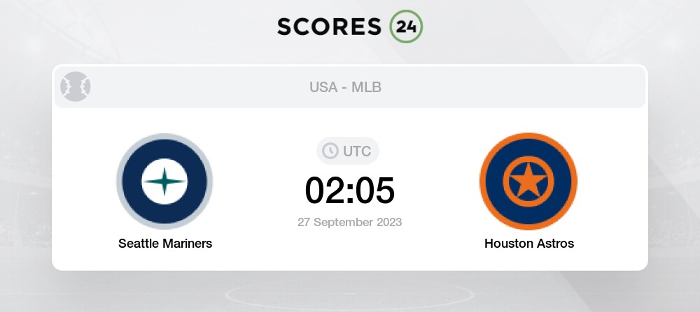 2023-Sep-27: Houston Astros at Seattle Mariners : r/BaseballScorecards