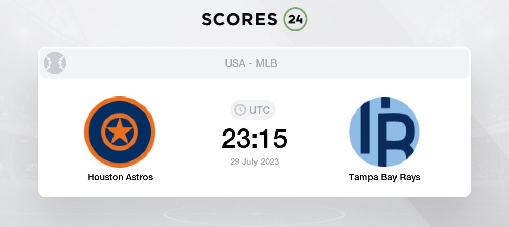 HOUSTON ASTROS VS TAMPA BAY RAYS - MURANO SPORTS