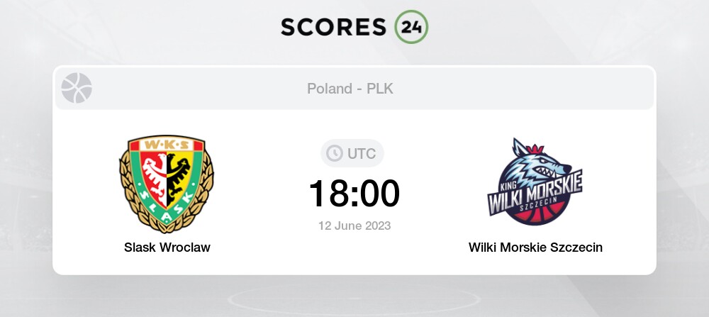 Slask Wroclaw vs Wilki Morskie Szczecin Head to Head H2H & Odds for 12