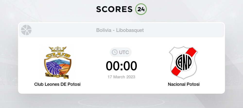 Club Leones DE Potosi vs Nacional Potosi - Head to Head for 17 March 2023  00:00 Basketball