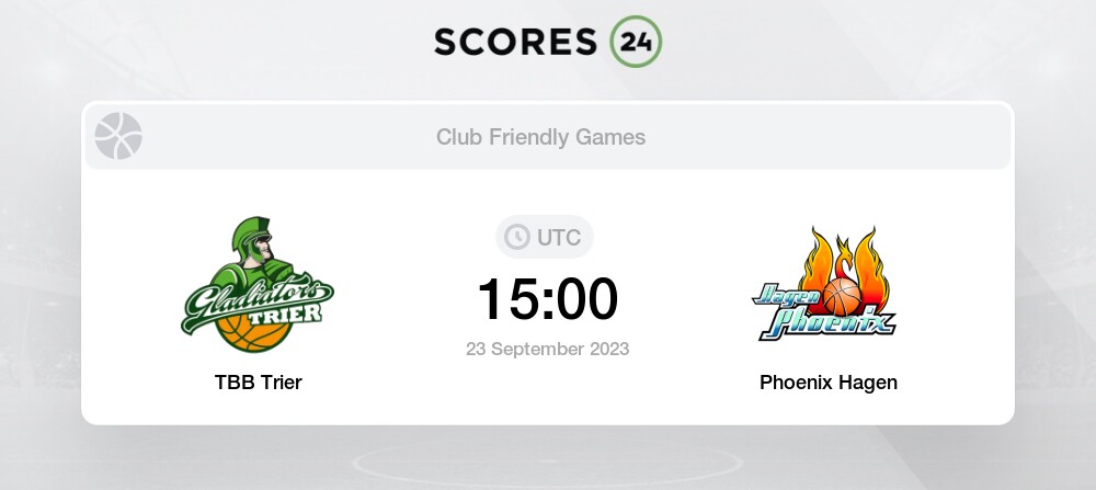 TBB Trier vs Phoenix Hagen Live Stream & Results today 23/09/2023 15:00  Basketball