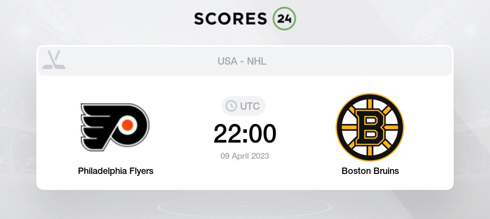 Philadelphia Flyers Vs Boston Bruins Prediction On Today 9 April 2023 ...