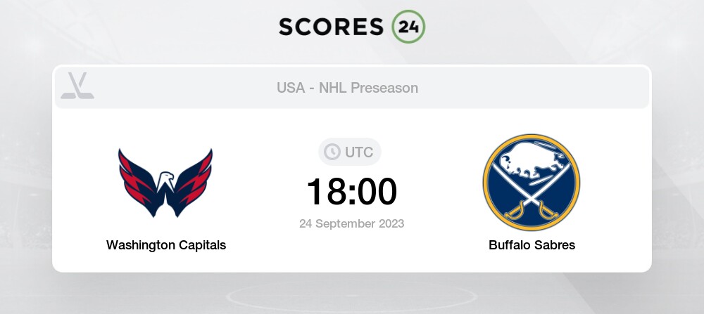 TV@) Sabres vs Capitals live match 24 September 2023 The Bu