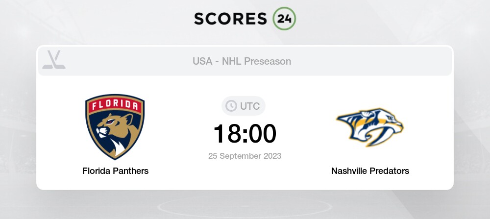 LIVE=] Predators vs. Panthers live streaming 25 September 2, RMSI 2023  Group