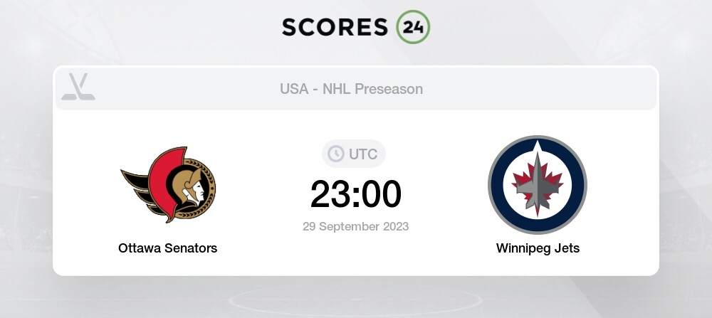 GDT: - Preseason Game 04 - Winnipeg Jets @ Ottawa Senators - Friday,  September 29th, 2023 - 6:00pm CDT - TSN3 - Power 97