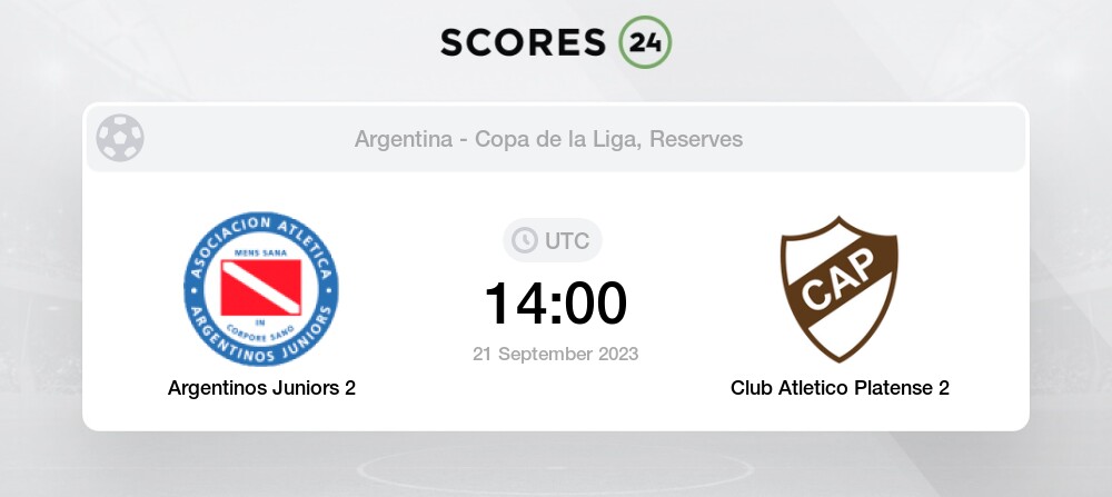 Argentinos Juniors 2 vs Club Atletico Platense 2 - Head to Head