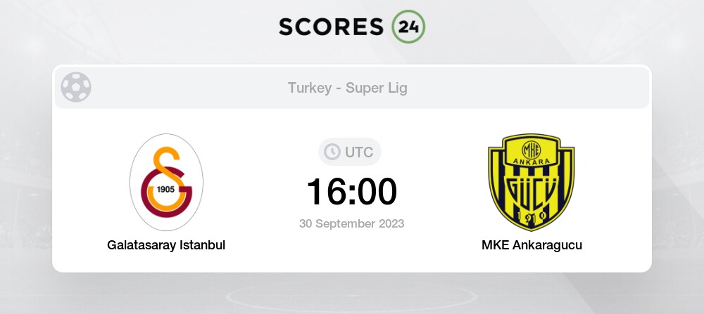 Galatasaray Vs Ankaragucu 30092023 1600 Football Events And Result