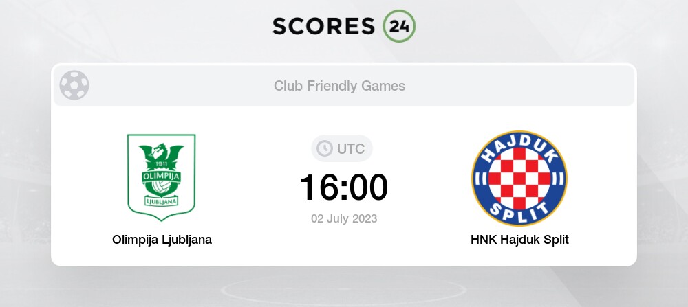 Olimpija Ljubljana vs Hajduk Split H2H 2 jul 2023 Head to Head