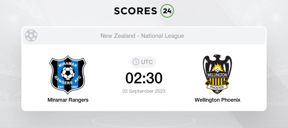 Miramar Rangers vs Wellington Phoenix - Head to Head for 2 September 2023  02:30 Football