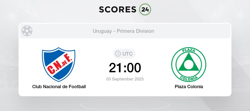 Plaza Colonia vs Cerro - live score, predicted lineups and H2H stats.