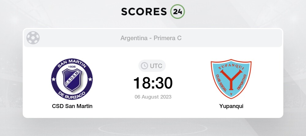 San Martin de Burzaco II score today - San Martin de Burzaco II