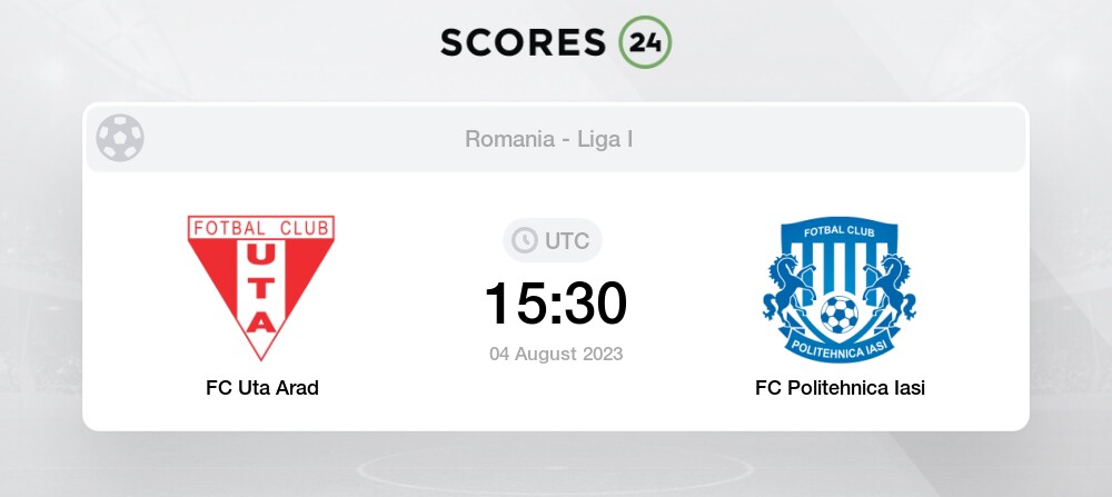 UTA Arad vs CSM Politehnica Iasi - live score, predicted lineups and H2H  stats.