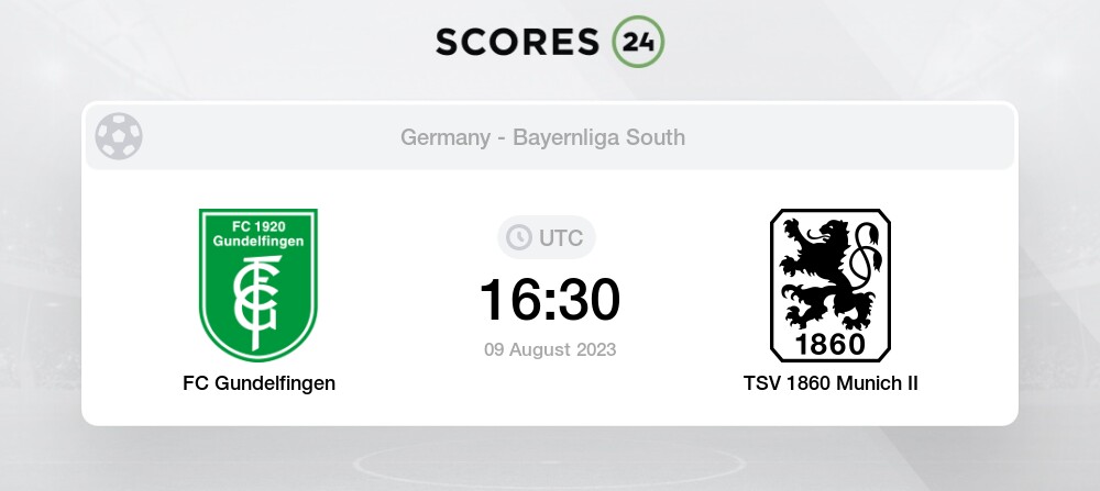 Munich II vs FC Gundelfingen 26/11/2023 13:00 Football Events & Result