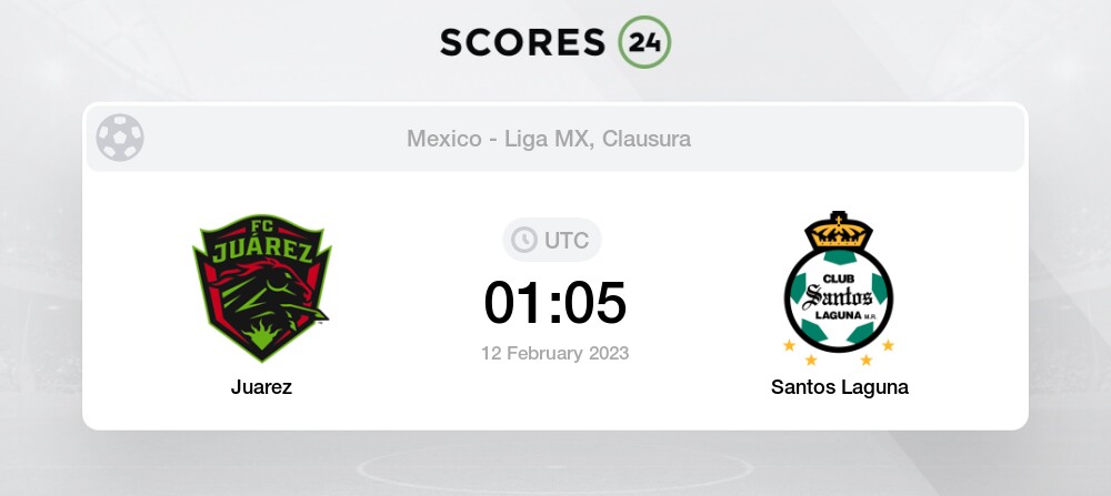 Juarez vs Santos Laguna 12/02/2023 01:05 Football Events & Result