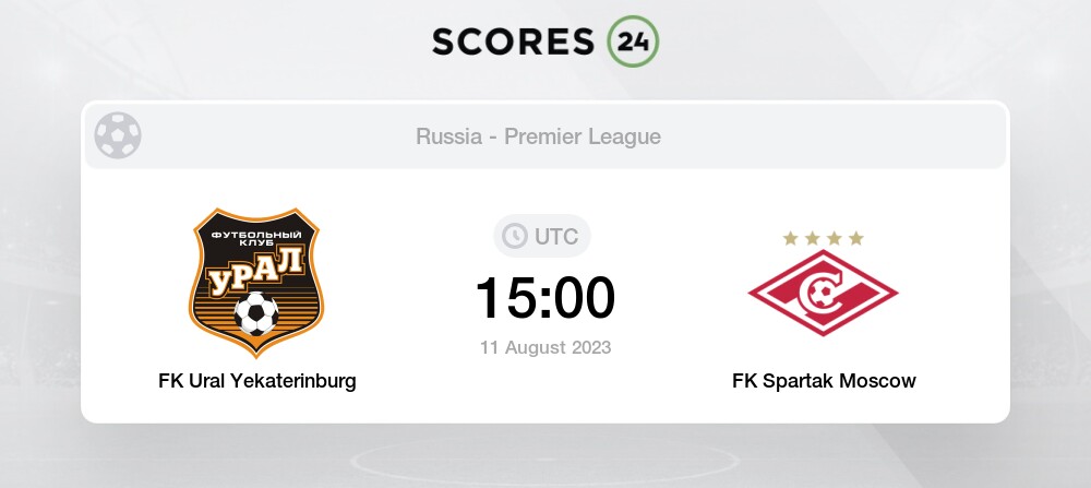 Spartak Moscow vs PFC Sochi - August 09, 2020