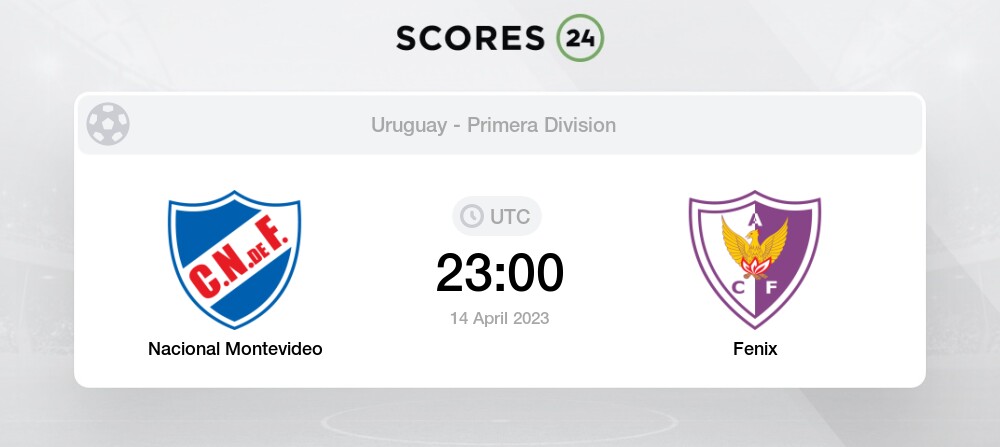 Nacional Montevideo vs Fenix - Head to Head for 14 April 2023 23:00 Football