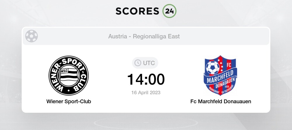 Wiener Sport-Club vs Fc Marchfeld Donauauen Live Stream & Results today  16/04/2023 14:00 Football