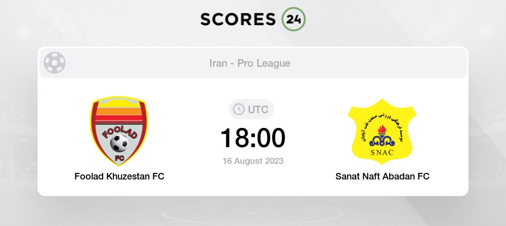 Sepahan vs Sanat Naft Abadan» Predictions, Odds, Live Score & Stats