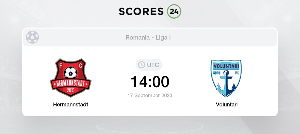 Hermannstadt vs FC Voluntari - live score, predicted lineups and