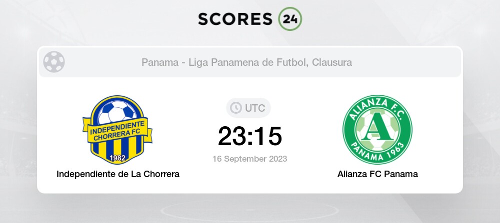 Prediction CA Independiente de La Chorrera vs Alianza: 16/09/2023 - Panama  - LPF
