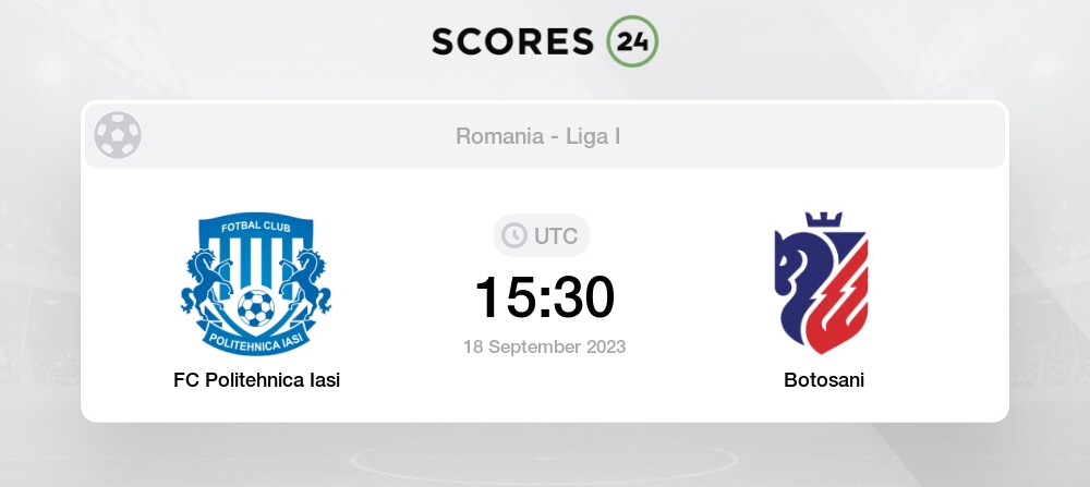 POLI IASI X BOTOSANI lLiga 1, AO VIVOASSISTA AGORA