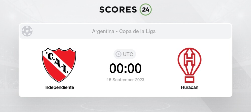 CA Huracán vs Independiente live score, H2H and lineups