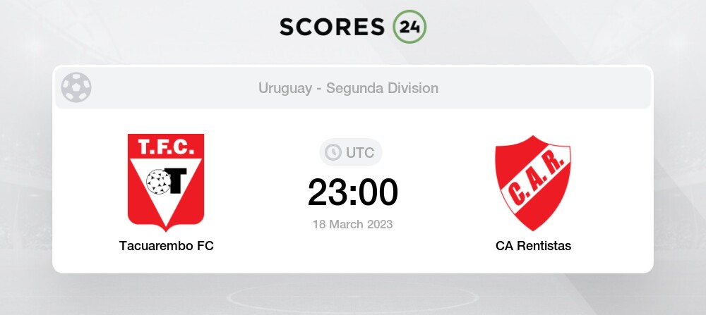 Tacuarembo FC vs CA Rentistas 18/03/2023 23:00 Football Events & Result
