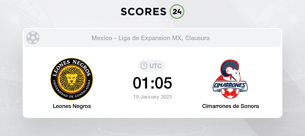 Leones Negros vs Cimarrones de Sonora Prediction on today 19 January 2023  Football