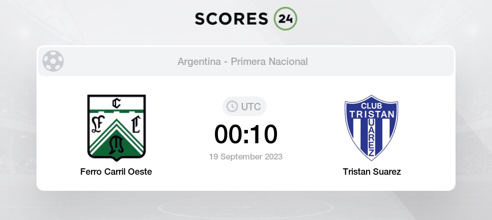 Ferro Carril Oeste vs Tristan Suarez (Saturday, 16 September 2023