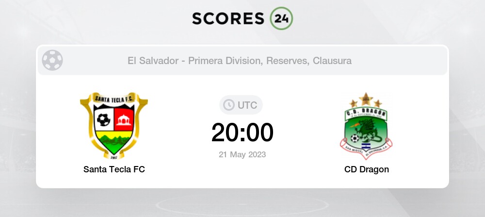 Santa Tecla FC vs CD Dragon - Head to Head for 21 May 2023 20:00 Football