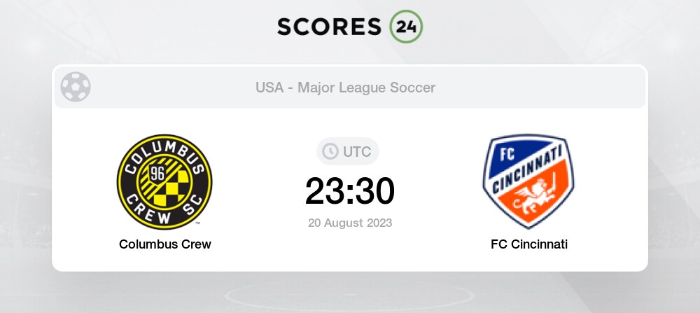 Columbus Crew vs FC Cincinnati Prediction and Tips - 21 August 2023