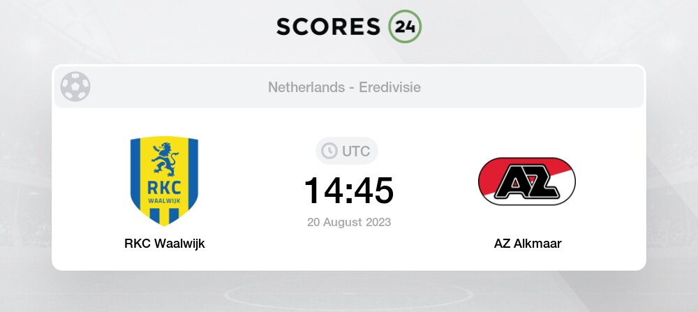 Rkc Waalwijk Vs Az Alkmaar Prediction And Picks Today August Football