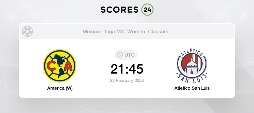 America (W) vs Atletico San Luis Prediction on today 23 February 2023  Football