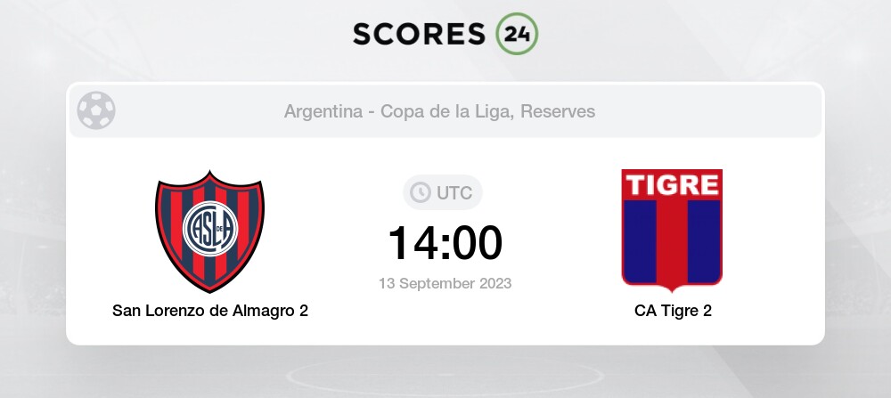 CA Tigre Reserve vs CA Lanus - Head to Head for 13 October 2023 18