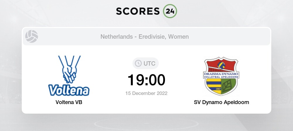fonds lijden botsen Voltena VB (W) vs SV Dynamo Apeldoorn (W) today 15 December 2022 19:00  Volleyball Odds