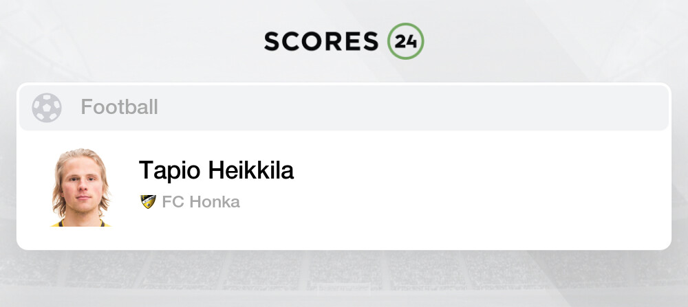 Tapio Heikkila - Defender Honka Football