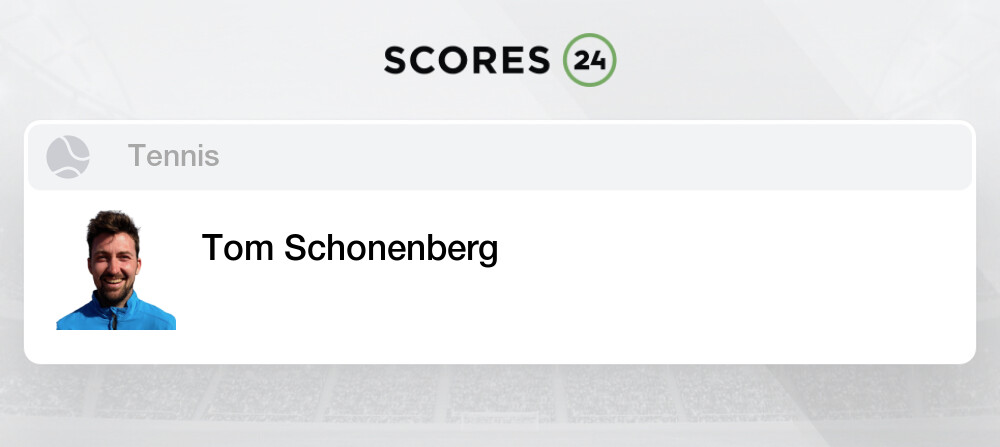 salaris maart convergentie Tom Schonenberg - Tennis Germany Bio, Stats, Game Schedule