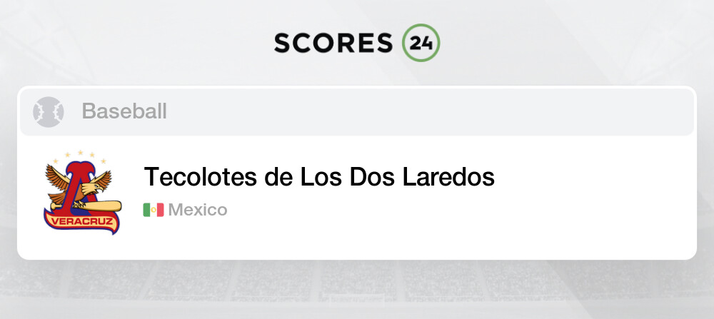 Tecolotes de Los Dos Laredos Fixtures, Schedule and Live Results Baseball Mexico