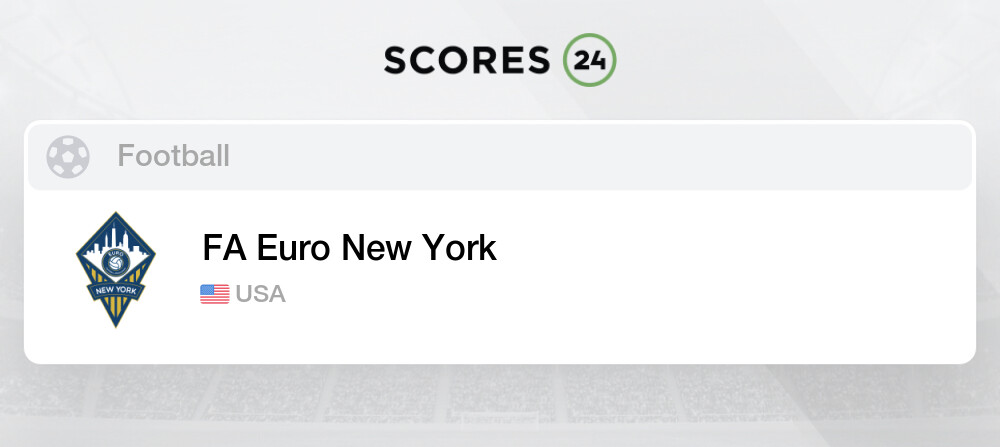 Stats Of Fa Euro New York Usa Soccer