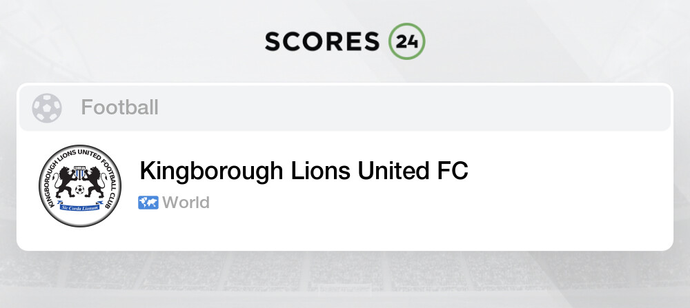 Kingborough Lions United FC (W) Fixtures, Schedule and Live Results  Football World