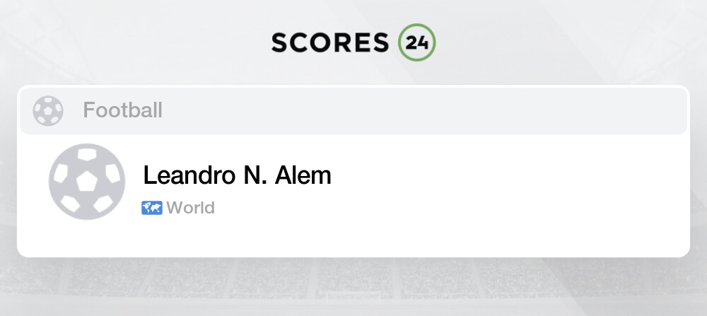 Leandro N. Alem live scores, results, fixtures