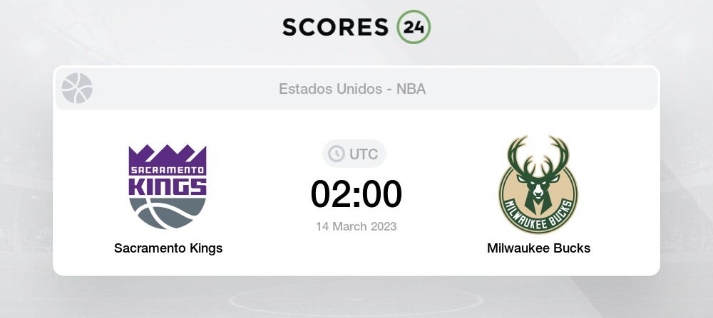 Sacramento Kings Vs Milwaukee Bucks Eventos Y Resultado Del Partido 14 ...