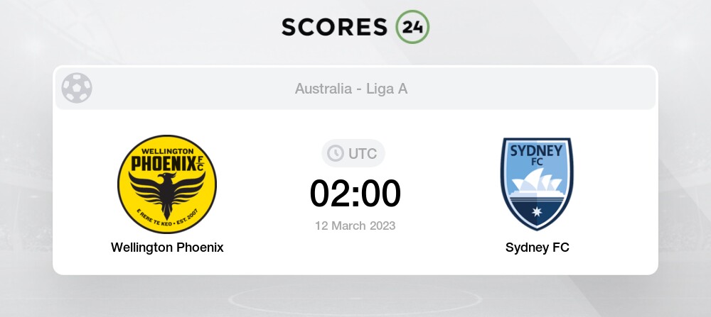 Wellington Phoenix Vs Sydney FC Eventos Y Resultado Del Partido 12/03 ...