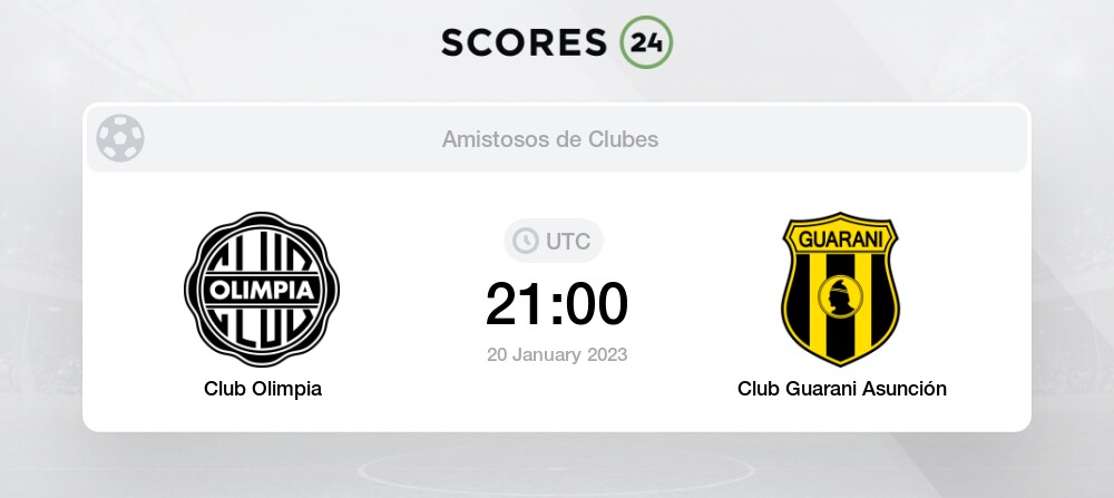 Club Olimpia vs Club Guarani Asunción pronóstico para 20 Enero 2023 Fútbol