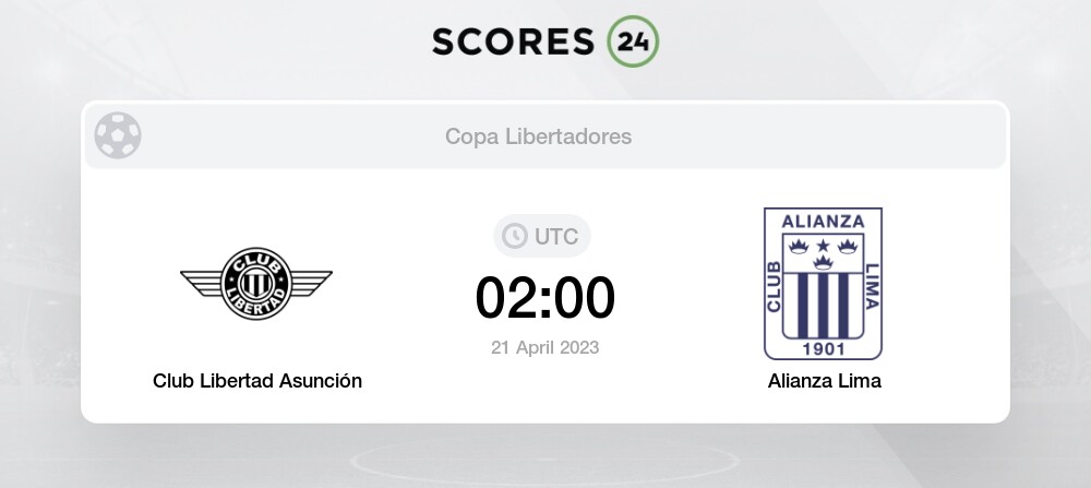 Club Libertad Asunción vs Alianza Lima Transmisión en vivo en línea hoy  21/04/2023 02:00 Fútbol