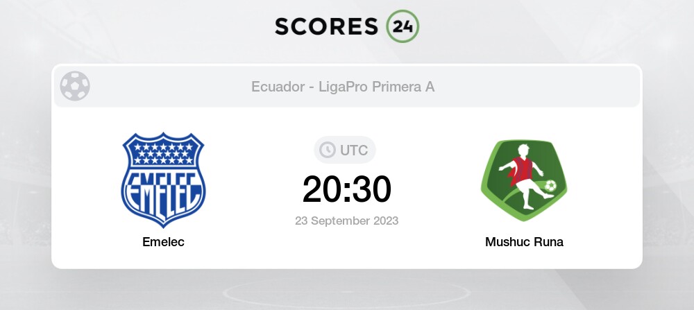 Emelec Vs Mushuc Runa Pronóstico Para Hoy 23 Septiembre 2023 Fútbol